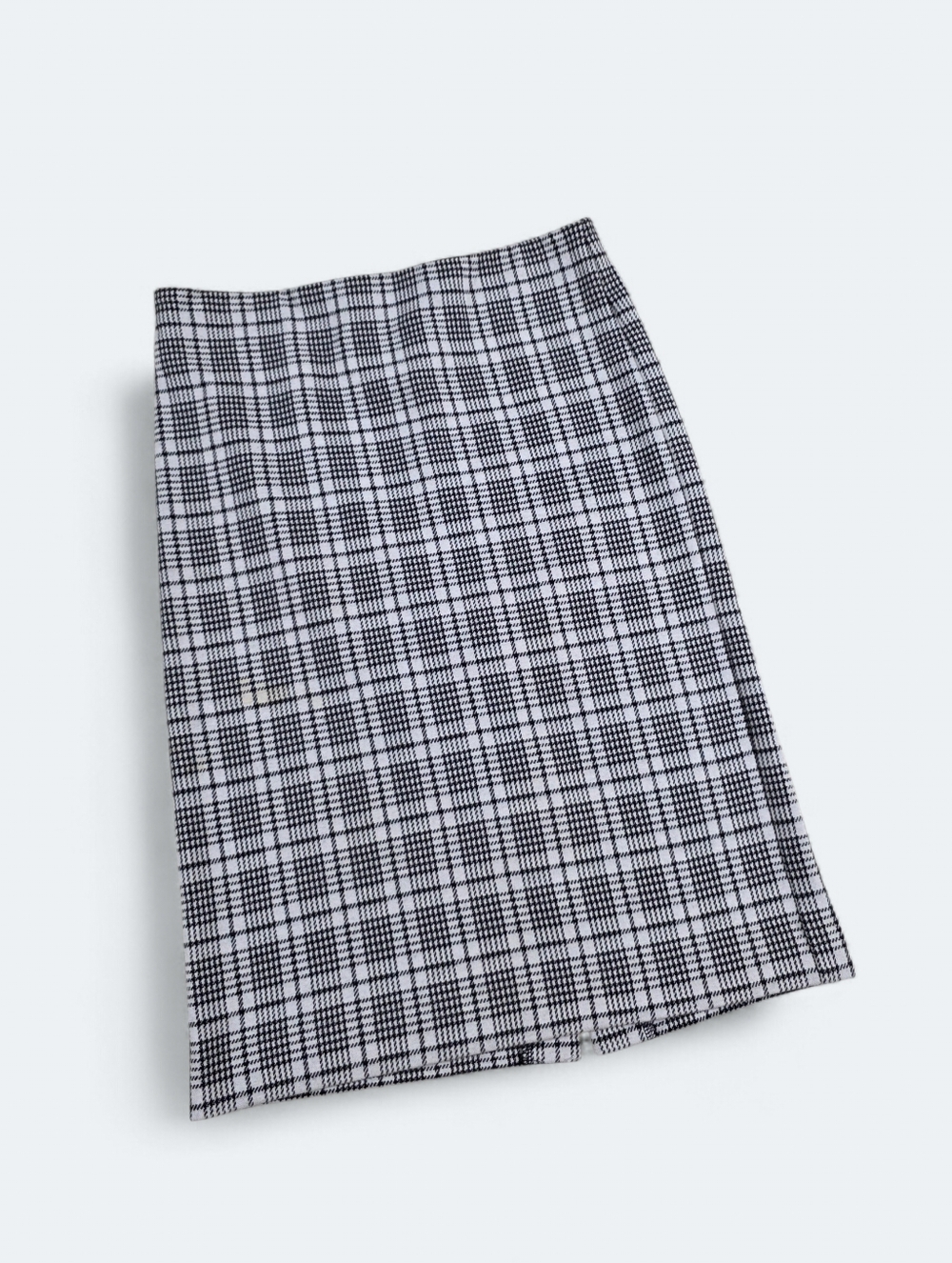 Ann Taylor Plaid Pencil Skirt - Black & White Checkered - Size Small